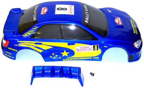 10128 1/10 Scale Drift Touring Car Body Cover Shell RC Navy Blue Cut