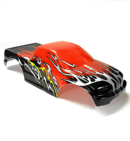 08035 10110-1 RC 1/10 Scale Monster Truck Body Shell Cover Red Cut