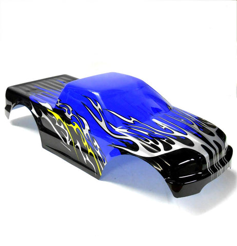 08035 10110-2 RC 1/10 Scale Monster Truck Body Shell Cover Blue Cut