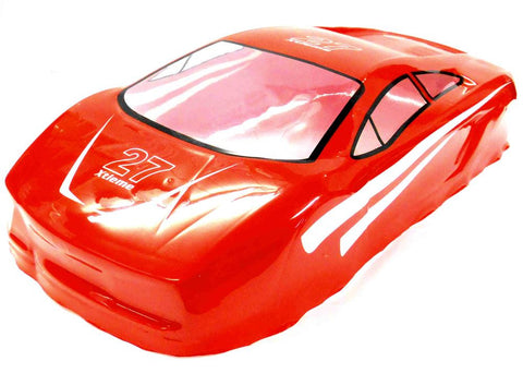 10127R 1/10 Scale Drift Touring Car Body Cover Shell RC Red Uncut