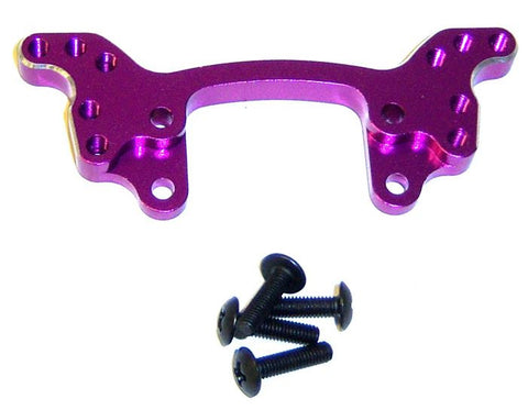02158 102022 1/10 RC Alloy Front Shock Tower Purple