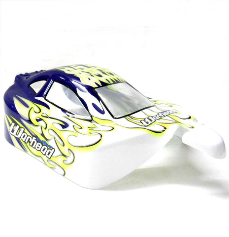 06027 106MA4 Off Road Nitro RC 1/10 Buggy Body Shell Purple Flame Cut