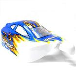 06027 10709 Off Road Nitro RC 1/10 Scale Buggy Body Shell Light Blue Cut