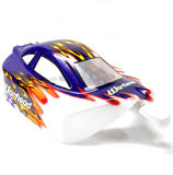 06027 10710 Off Road Nitro RC 1/10 Buggy Body Shell Purple White Flame Cut Ver 5