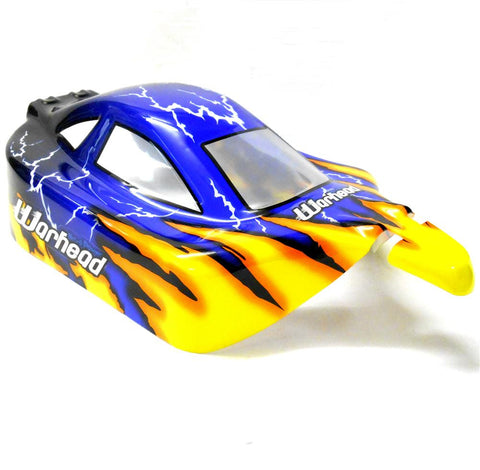 06027 10716 Off Road Nitro RC 1/10 Buggy Body Shell Blue Thunder Cut Ver 5