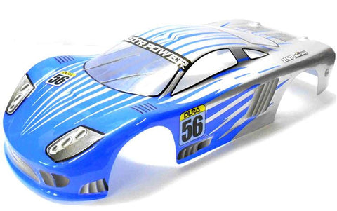 12203 1/10 Scale Drift Touring Car Body Cover Shell RC Blue V2 Cut