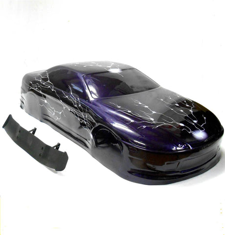 12302 1/10 Scale Drift Touring Race Car Body Cover RC Purple Uncut