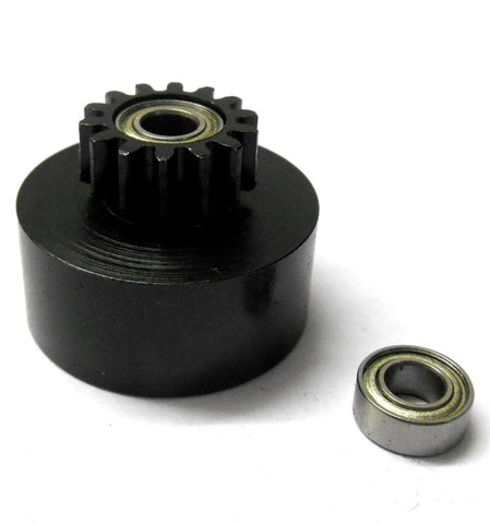 1/10 1/8 Scale .18 + Engine Clutch Bell Housing 14 Tooth Teeth 14T + 2 Bearings