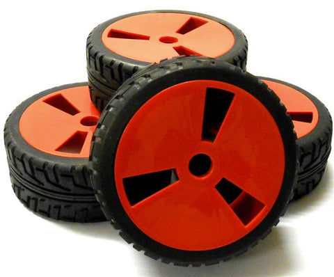 180007 1/8 Scale On Road Buggy RC Wheels and Tyres Disc Red x 4
