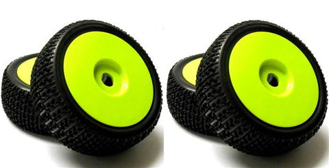 180116 1/8 Scale Off Road Buggy RC Wheels and Tyres Disc Light Green x 4