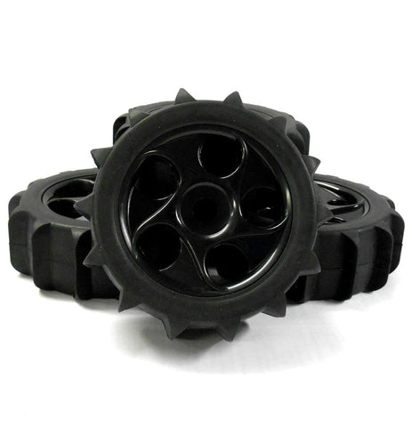 18101 1/8 Scale Sand Snow Buggy RC 5 Holes Wheels and Tyres Black x 4