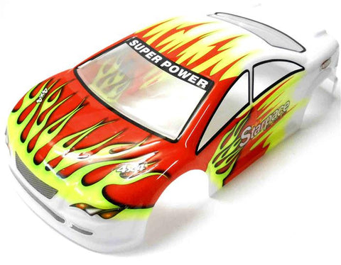 18204 On Road Nitro RC 1/16 Scale Car Body Shell Cover Red