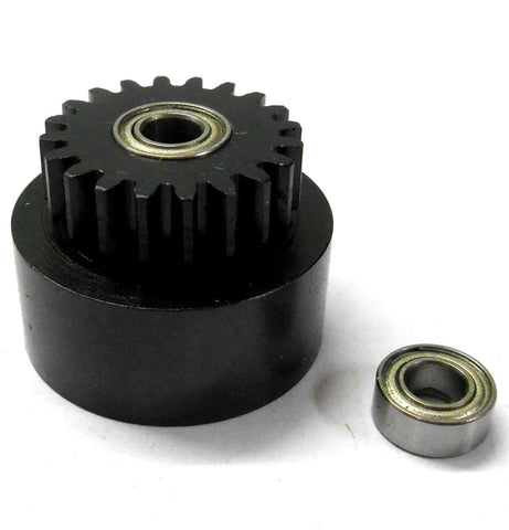 1/10 1/8 Scale .18 + Engine Clutch Bell Housing 20 Tooth Teeth 20T + 2 Bearings
