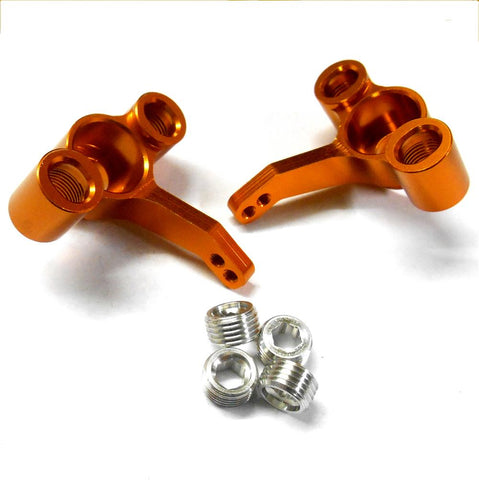 511484 1/10 Off Road Truck RC Alloy Steering Arms Hub Carrier 2 Orange
