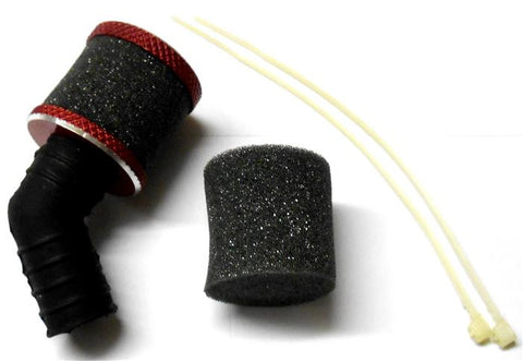 51706R Red Open Alloy Air Filter Sponge 1/10 Scale