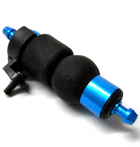 51759B RC Light Blue Alloy Glow Nitro Oil Fuel Filter w Pump 1/10 Scale