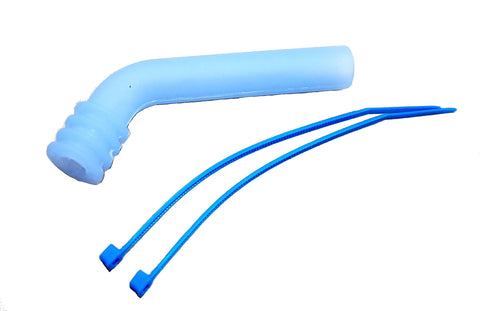51813B 1/10 Scale RC Nitro Engine Exhaust Pipe Silicone End Deflector Blue 8mm