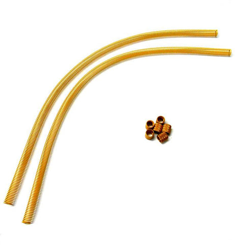 51852O Orange Fuel Line Pipe Guard Protector Spring x 2 With Washers