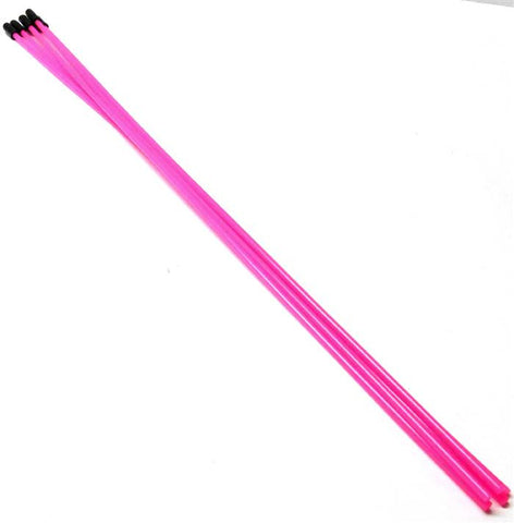 56411R RC Receiver Wire Antenna Pipe with Caps x 5 Fluorescent Pink 380mm Long