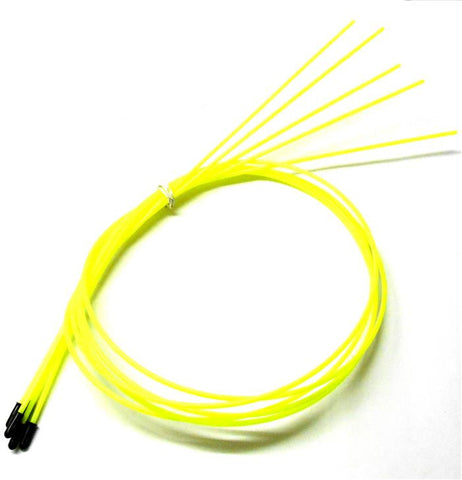 56412Y RC Receiver Wire Antenna Pipe with Caps 5 Fluorescent Yellow 1000mm Long