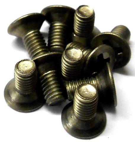 57706K 3mm x 6mm Titanium Flat Head Philip Screws x 10