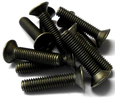 57714K 3mm x 14mm Titanium Flat Head Philip Screws x 10