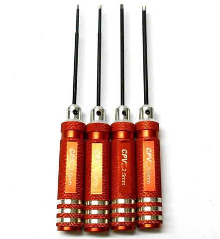 60119R Red Hexagon Wrench Set Hex Keys 1.5mm 2.0mm 2.5mm 3.0mm 2mm 3mm