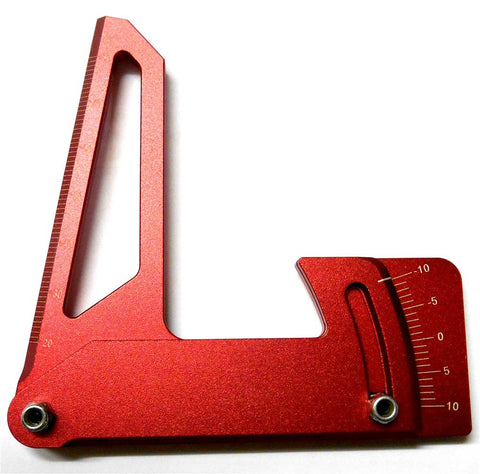 60503R 1/10 Scale RC Car Aluminimum Alloy Camber Gauge x 1 Red