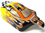 06027 66001  Off Road Nitro RC 1/10 Buggy Body Shell Flame V3 Cut