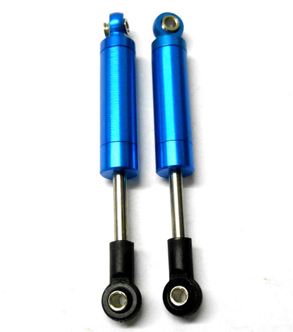 75001B 1/10 Off Road Buggy Springless Shock Absorber Alloy 70mm Long Blue x 2