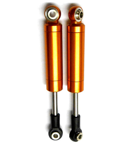 75001OR 1/10 Off Road Buggy Springless Shock Absorber Alloy 70mm Long Orange x 2