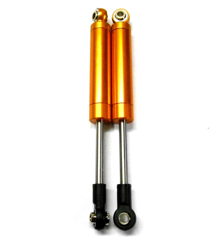 75004OR 1/10 Off Road Buggy Springless Shock Absorber Alloy 90mm Long Orange x 2