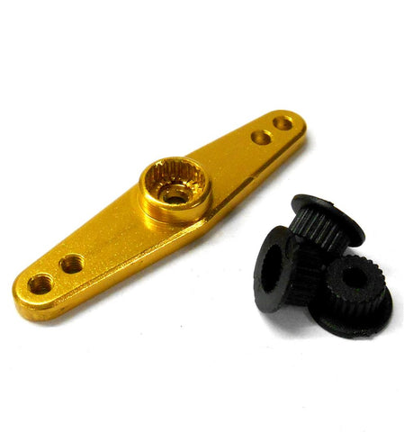 80237 1/10 Scale RC 2 Pt Alloy Servo Horn Arm Yellow 23T 24T 25T 122237