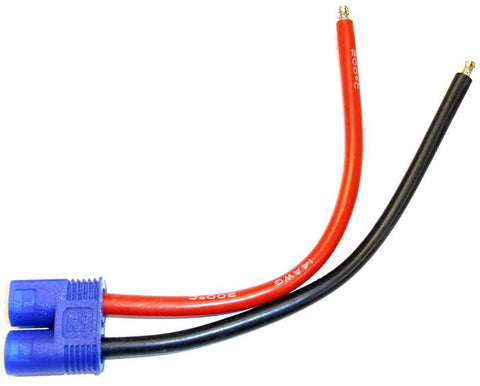 8031 RC EC3 Plug Cable Male Connector 14AWG Wire 10cm x 1