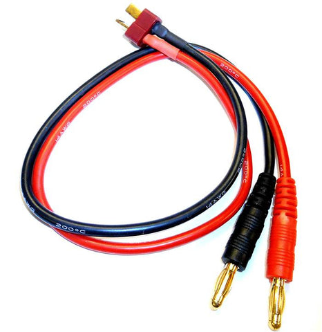 8052 RC T-Plug to 4mm Banana Plug Connector Wire Cable