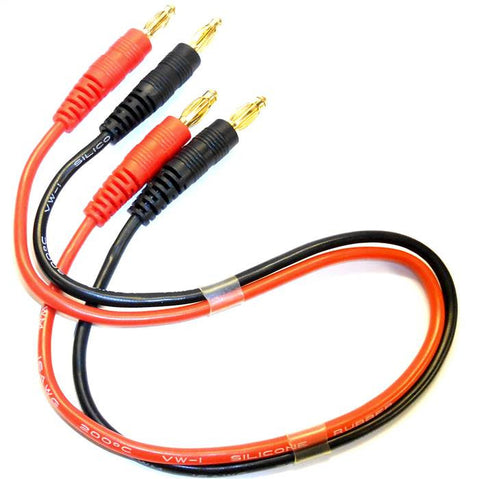 8057 RC 4mm Banana Plug Connector Extension 16AWG 35cm