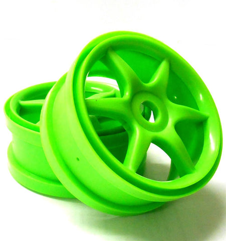 81036 1/8 Off Road RC Buggy Wheels Only x 2 Light Green