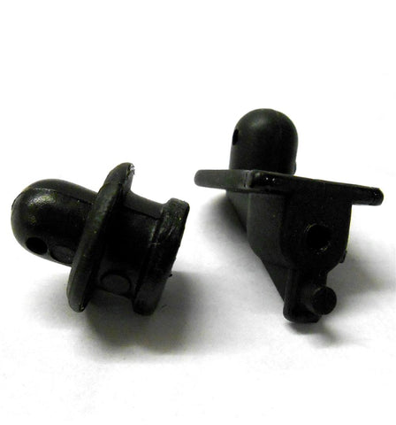 81301 Front Body Shell Buggy Mount Plastic Black x 1 1/8 Scale Bazooka Model