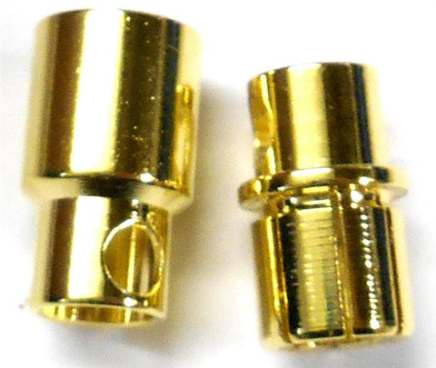 8203 RC Gold Banana Bullet Connector Plugs 8mm 8.0mm