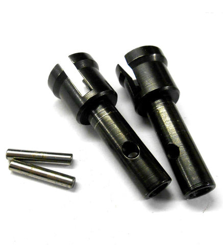 85714 Steel Black Axles x 2 1/8 Scale Spares Parts