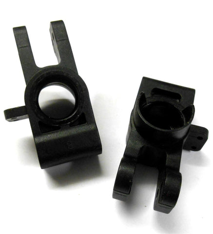 85739 Plastic Black Rear Uprights Hub rier Pair Left Right 1/8 Scale