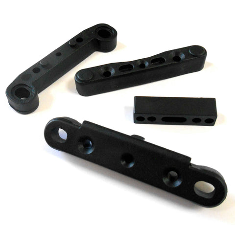 85756 Plastic Suspension Arm Holders Support Black 1/8 Scale HSP Parts