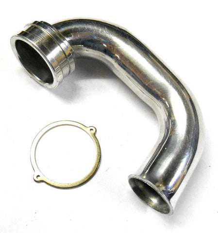 85797 Rear Exhaust Manifold U Bend with Spring Holder Alloy Silver 1/8 Scale