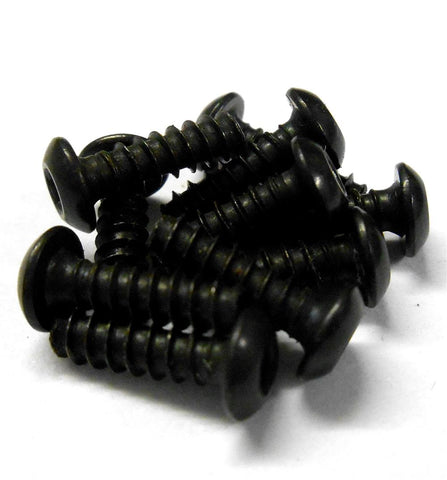 85821 Button Head Self Tapping Screws M3 3mm x 12mm Black x 10 - 1/8 Spares