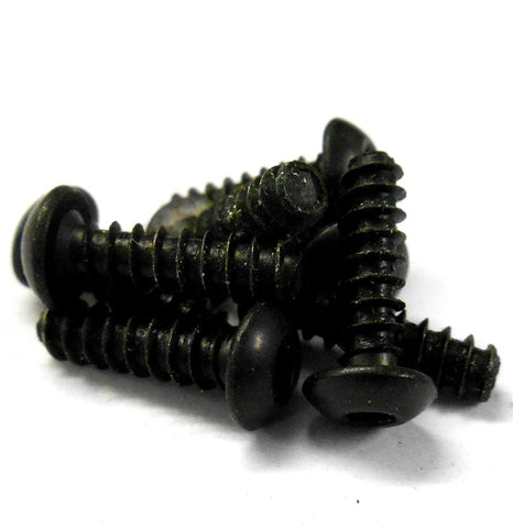 85823 Button Head Self Tapping Screws M4 4mm x 12mm Black x 8 - 1/8 Spares