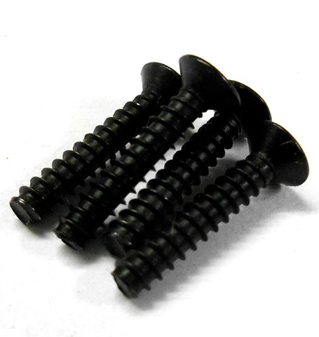 85826 Countersunk Self Tapping Screws M3 3mm x 16mm Black x 4 - 1/8 Spares