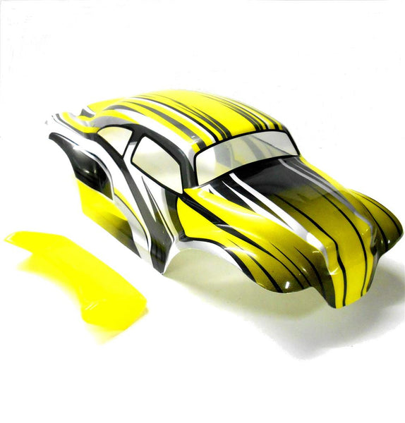 88218 08035 RC 1/10 Scale Monster Truck Body Shell Yellow ...