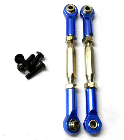 BMT0008NB 1/10 Alloy Track Rods Pulling Pull Steering Arm Navy Blue 75mm - 85mm