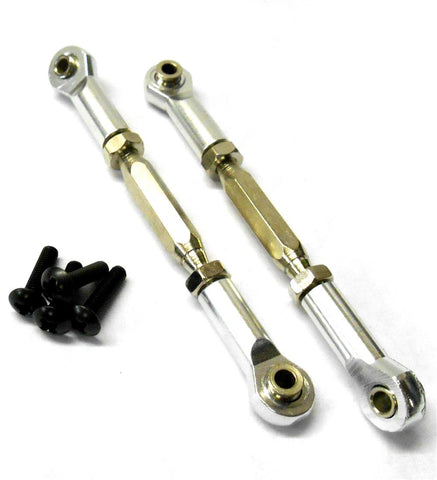 BMT0008S 1/10 Alloy Track Rods Pulling Pull Steering Arm Navy Silver 75mm - 85mm