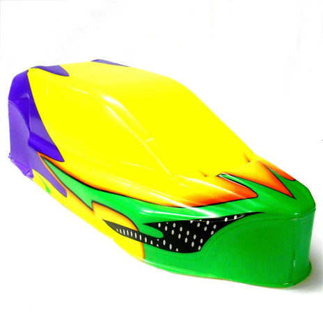BS905-007 1/10 Scale Nitro RC Buggy Body Shell Cover Yellow Painted Narrow